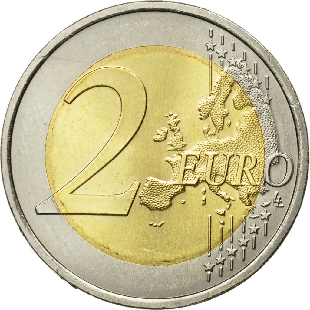 Portugal, 2 Euro, European Union President, 2007, AU(55-58), Bi-Metallic, KM:772