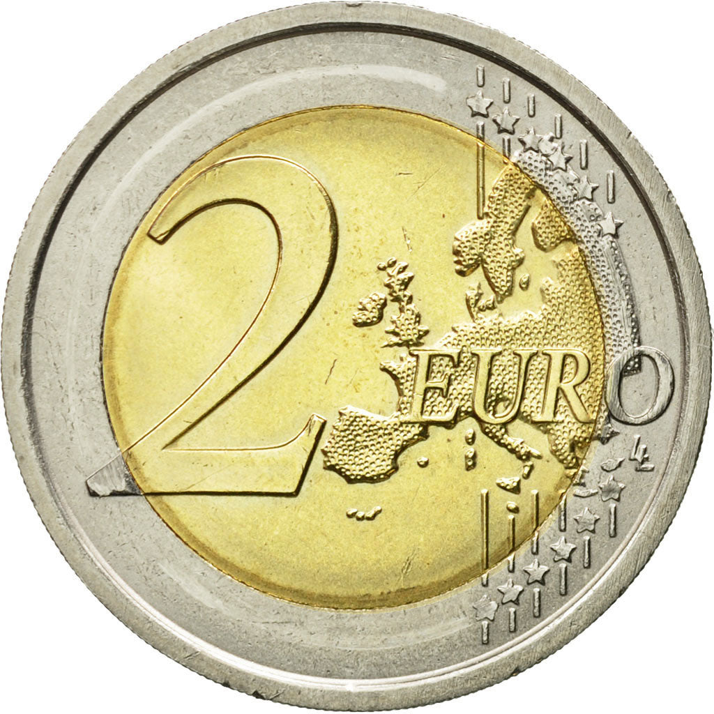 Italia, 2 Euro, Camillo Benso Count of Cavour, 2010, EBC, Bimetálico, KM:328