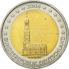 GERMANY - FEDERAL REPUBLIC, 2 Euro, 2008, EF(40-45), Bi-Metallic, KM:258