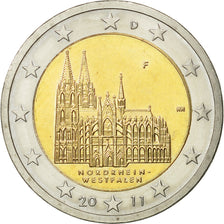 GERMANY - FEDERAL REPUBLIC, 2 Euro, 2011, EF(40-45), Bi-Metallic, KM:258