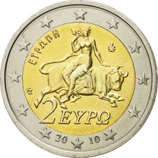 Greece, 2 Euro, 2010, MS(60-62), Bi-Metallic, KM:215