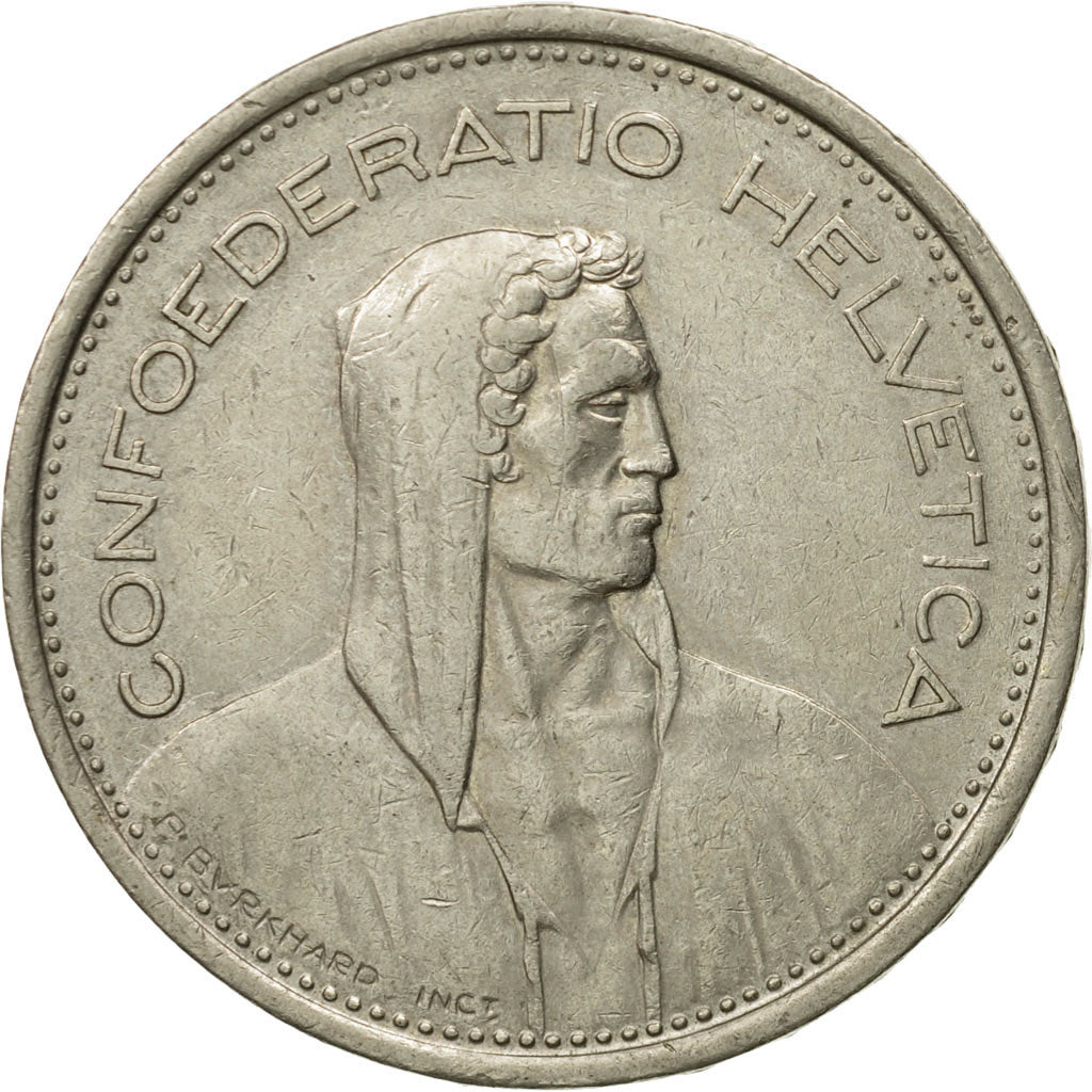 Coin, Switzerland, 5 Francs, 1968, Bern, EF(40-45), Copper-nickel, KM:40a.1
