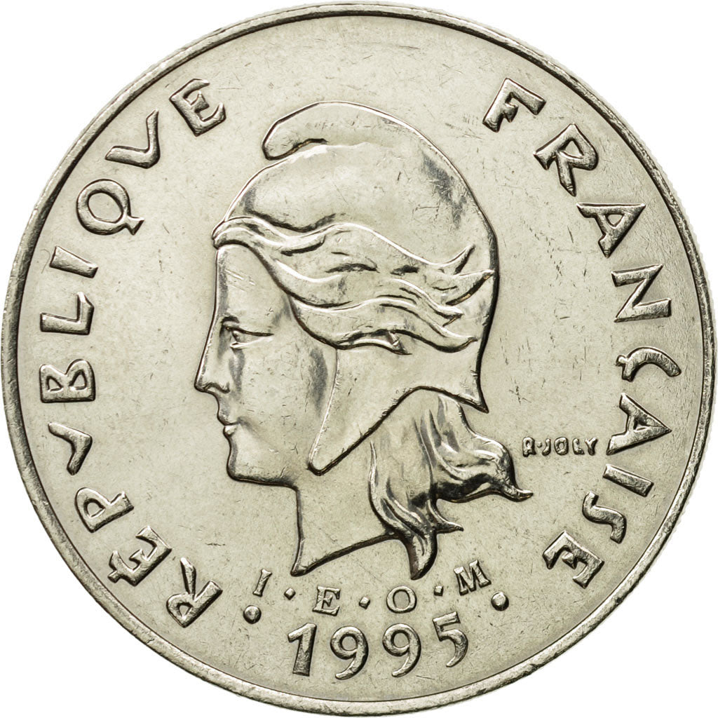 Coin, French Polynesia, 50 Francs, 1995, Paris, MS(63), Nickel, KM:13