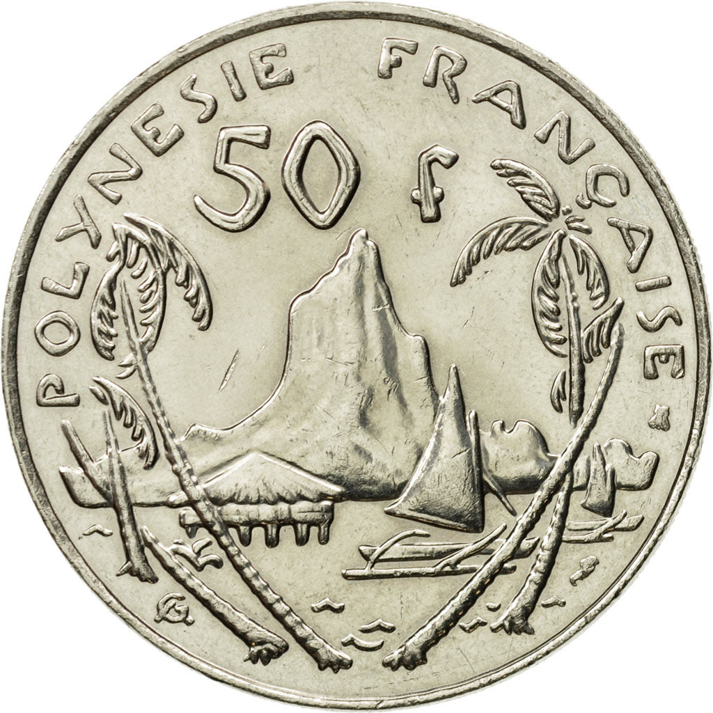 Coin, French Polynesia, 50 Francs, 1995, Paris, MS(63), Nickel, KM:13