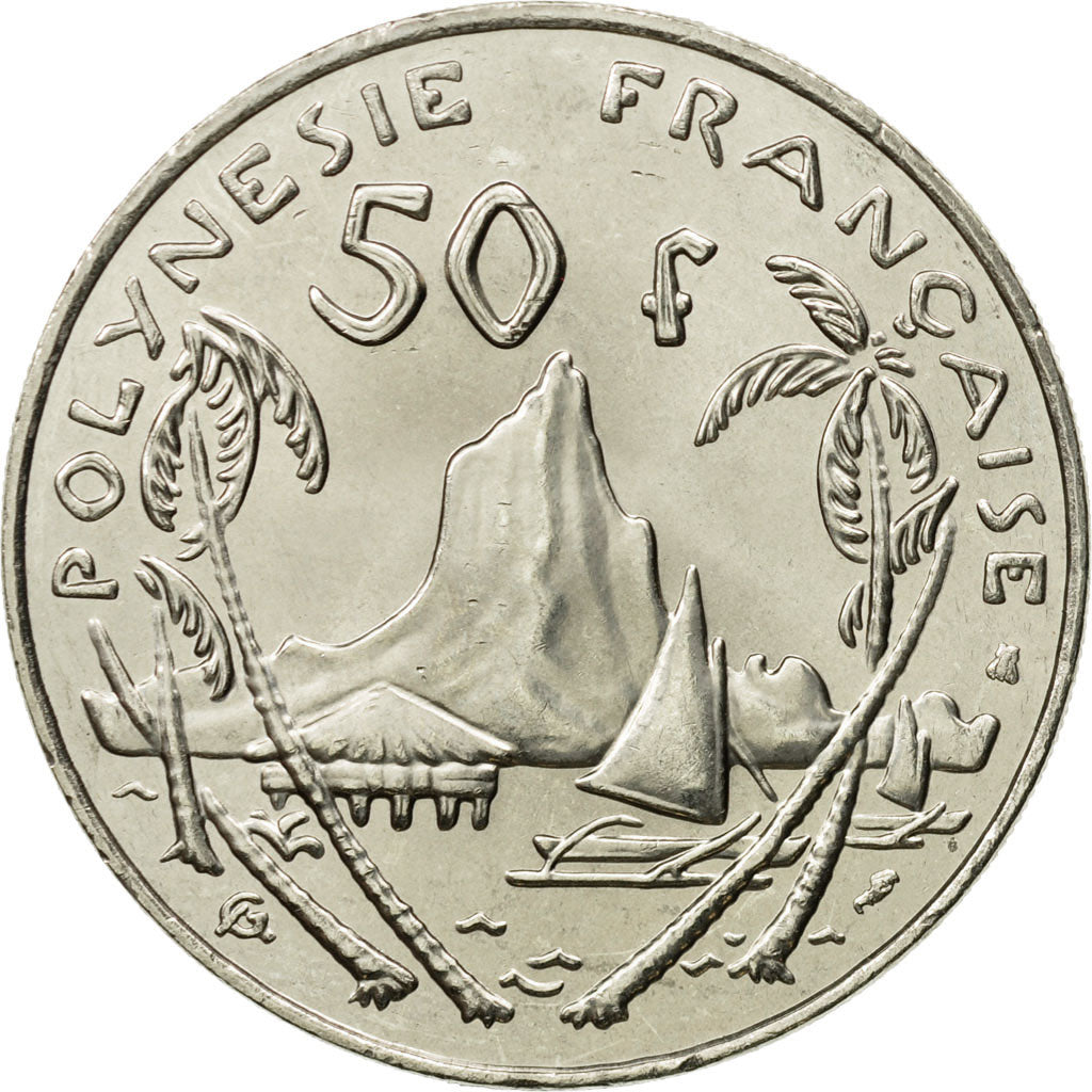 Coin, French Polynesia, 50 Francs, 1995, Paris, MS(60-62), Nickel, KM:13