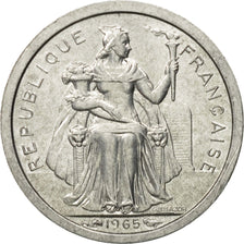 Moneta, Polinesia francese, 50 Centimes, 1965, SPL, Alluminio, KM:1