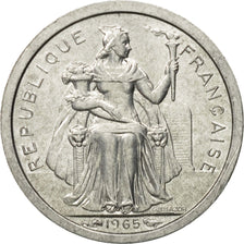 Coin, French Polynesia, 50 Centimes, 1965, MS(63), Aluminum, KM:1