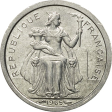 Coin, French Polynesia, 50 Centimes, 1965, MS(60-62), Aluminum, KM:1