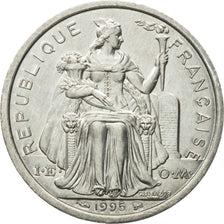 Coin, New Caledonia, 2 Francs, 1995, Paris, MS(60-62), Aluminum, KM:14