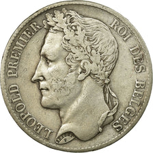 Munten, België, Leopold I, 5 Francs, 5 Frank, 1833, ZF, Zilver, KM:3.1