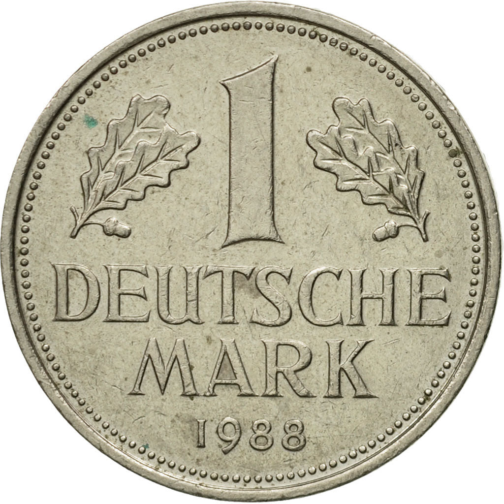 Moneda, ALEMANIA - REPÚBLICA FEDERAL, Mark, 1988, MBC, Cobre - níquel, KM:110