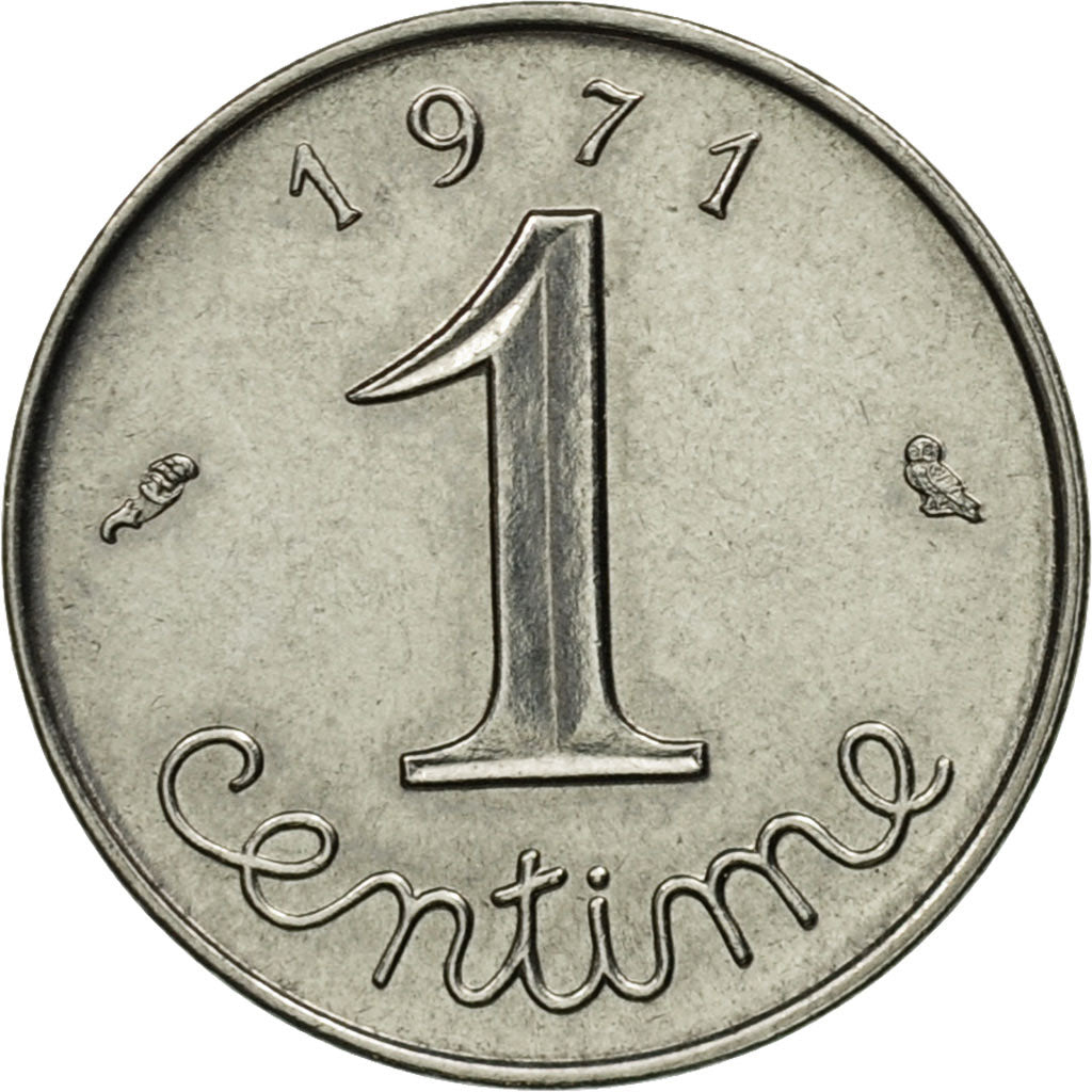Coin, France, Épi, Centime, 1971, Paris, MS(60-62), Stainless Steel, KM:928