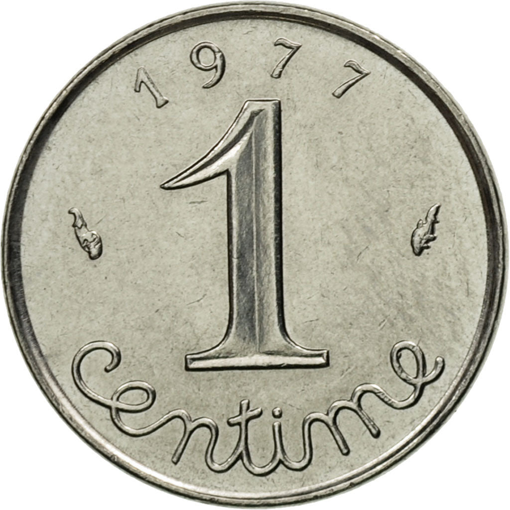 Munten, Frankrijk, Épi, Centime, 1977, Paris, UNC-, Stainless Steel, KM:928