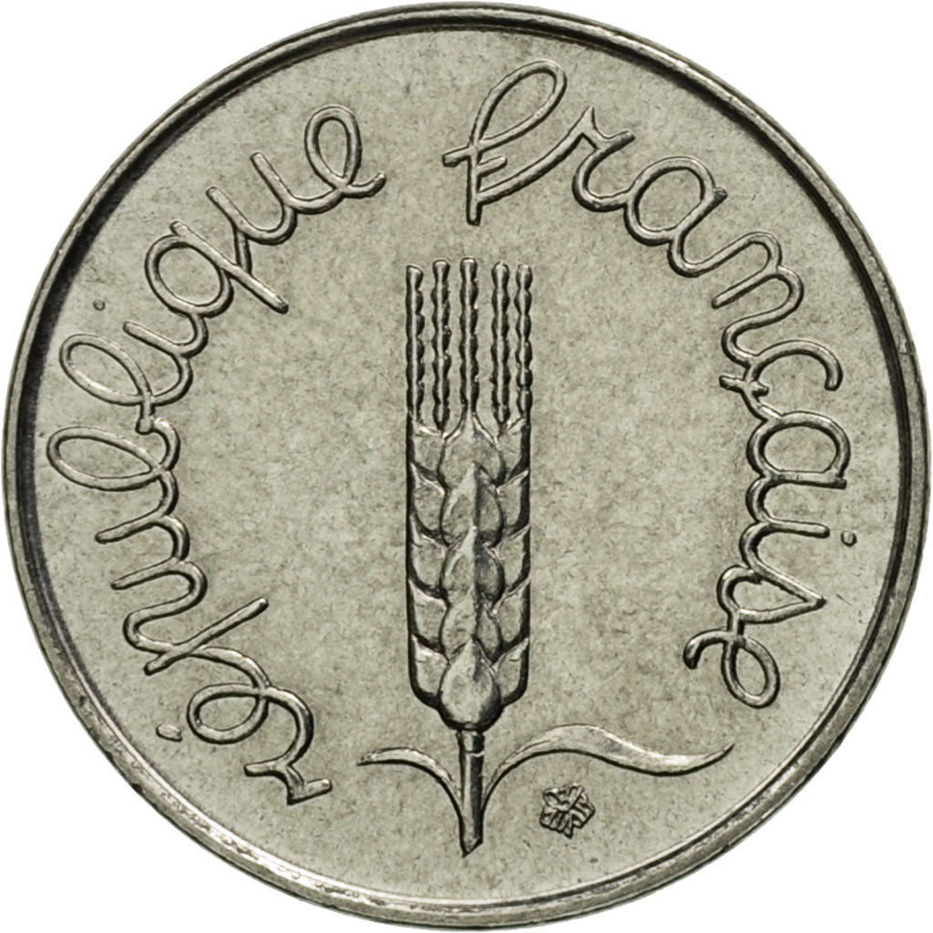 Coin, France, Épi, Centime, 1977, Paris, MS(60-62), Stainless Steel, KM:928