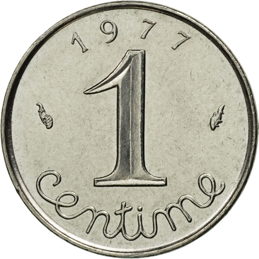 Monnaie, France, Épi, Centime, 1977, Paris, SUP, Stainless Steel, Gadoury:91
