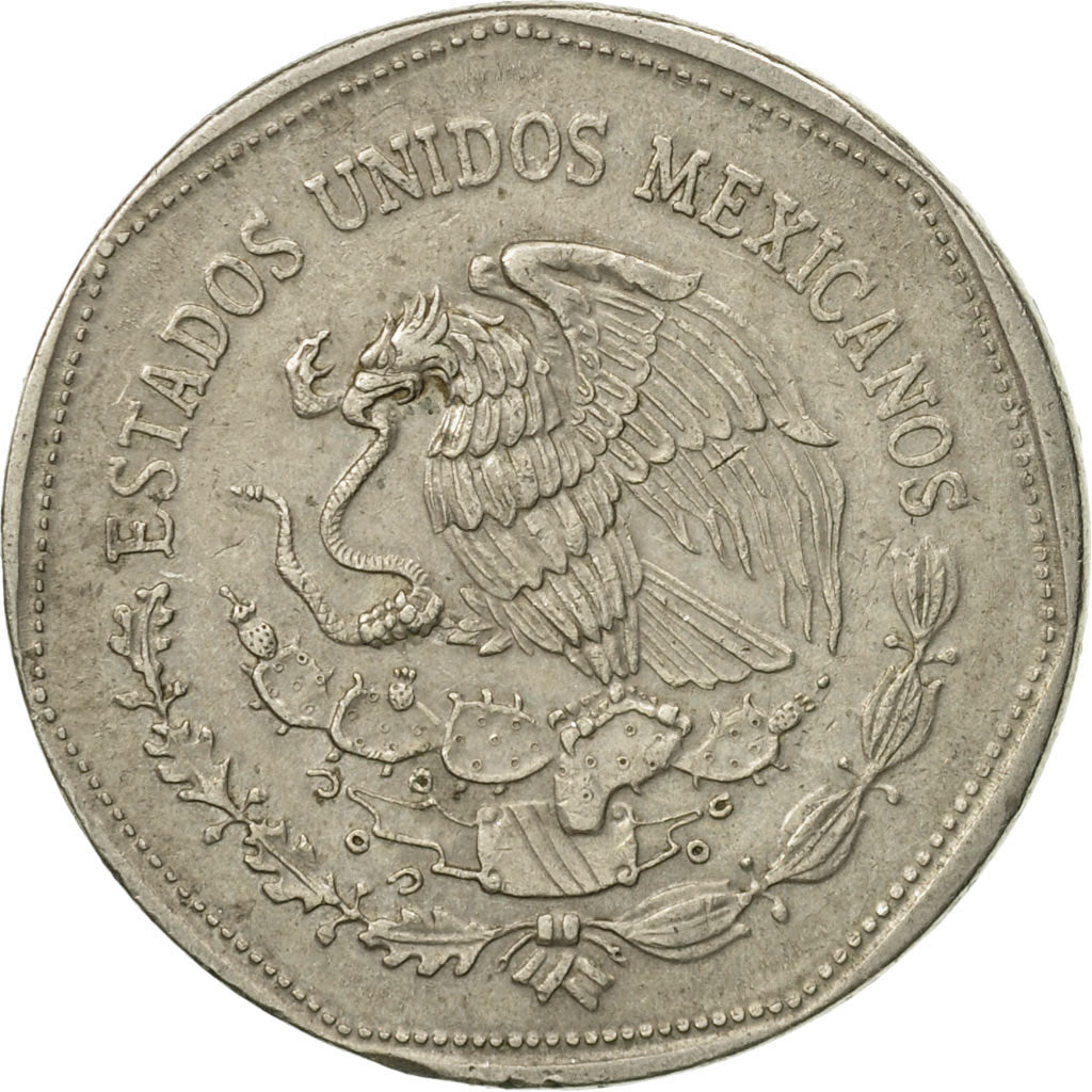 Moneta, Messico, 5 Pesos, 1980, Mexico City, MB, Rame-nichel, KM:485