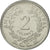 Coin, Costa Rica, 2 Colones, 1983, AU(55-58), Stainless Steel, KM:211.1