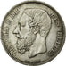 Moneda, Bélgica, Leopold II, 5 Francs, 5 Frank, 1867, MBC, Plata, KM:24