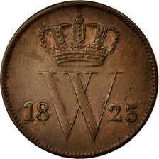 Moneda, Países Bajos, William I, Cent, 1823, Brussels, MBC+, Cobre, KM:47