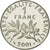 Coin, France, Semeuse, Franc, 2001, MS(65-70), Nickel, KM:925.2, Gadoury:474b