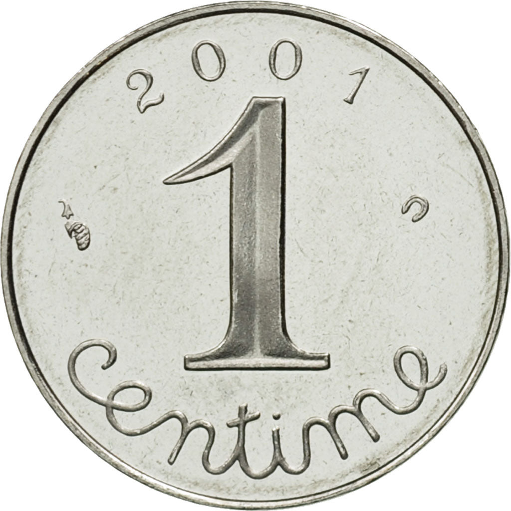 Moneta, Francia, Épi, Centime, 2001, Paris, FDC, Acciaio inossidabile, KM:928