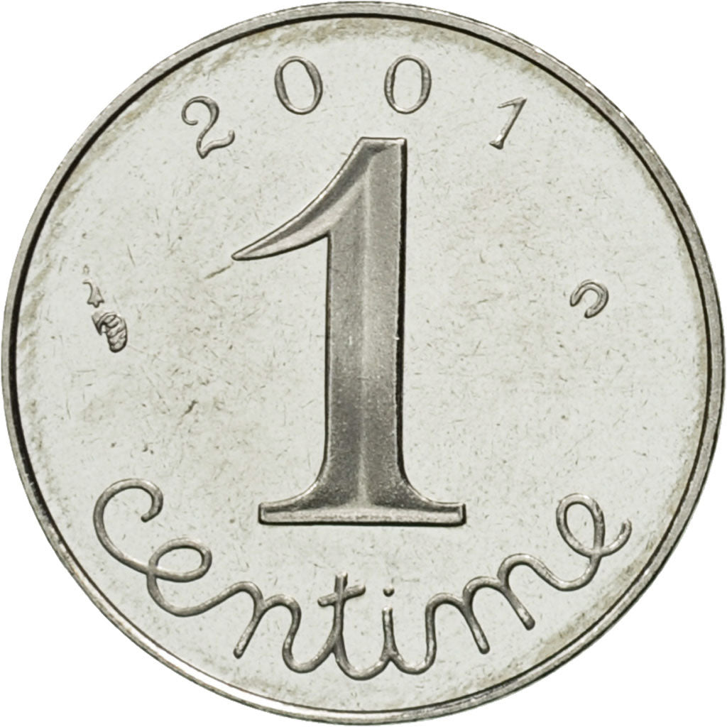Moneta, Francia, Épi, Centime, 2001, Paris, FDC, Acciaio inossidabile, KM:928