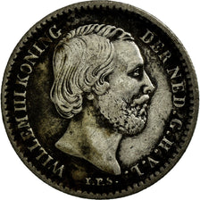 Moneda, Países Bajos, William III, 10 Cents, 1849, MBC, Plata, KM:80