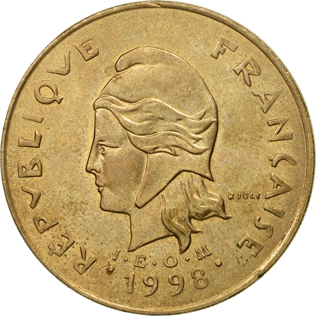 Coin, French Polynesia, 100 Francs, 1998, Paris, AU(50-53), Nickel-Bronze, KM:14