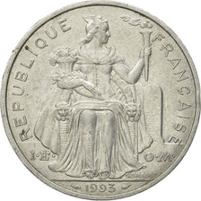 Coin, French Polynesia, 5 Francs, 1993, Paris, EF(40-45), Aluminum, KM:12