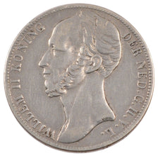 Paesi Bassi, William II, Gulden, 1846, MB+, Argento, KM:66