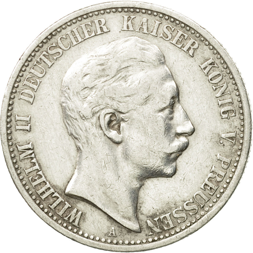 Coin, German States, PRUSSIA, Wilhelm II, 2 Mark, 1905, Berlin, AU(50-53)