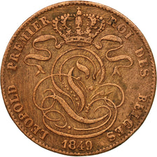 Coin, Belgium, Leopold I, 5 Centimes, 1849, VF(30-35), Copper, KM:5.1
