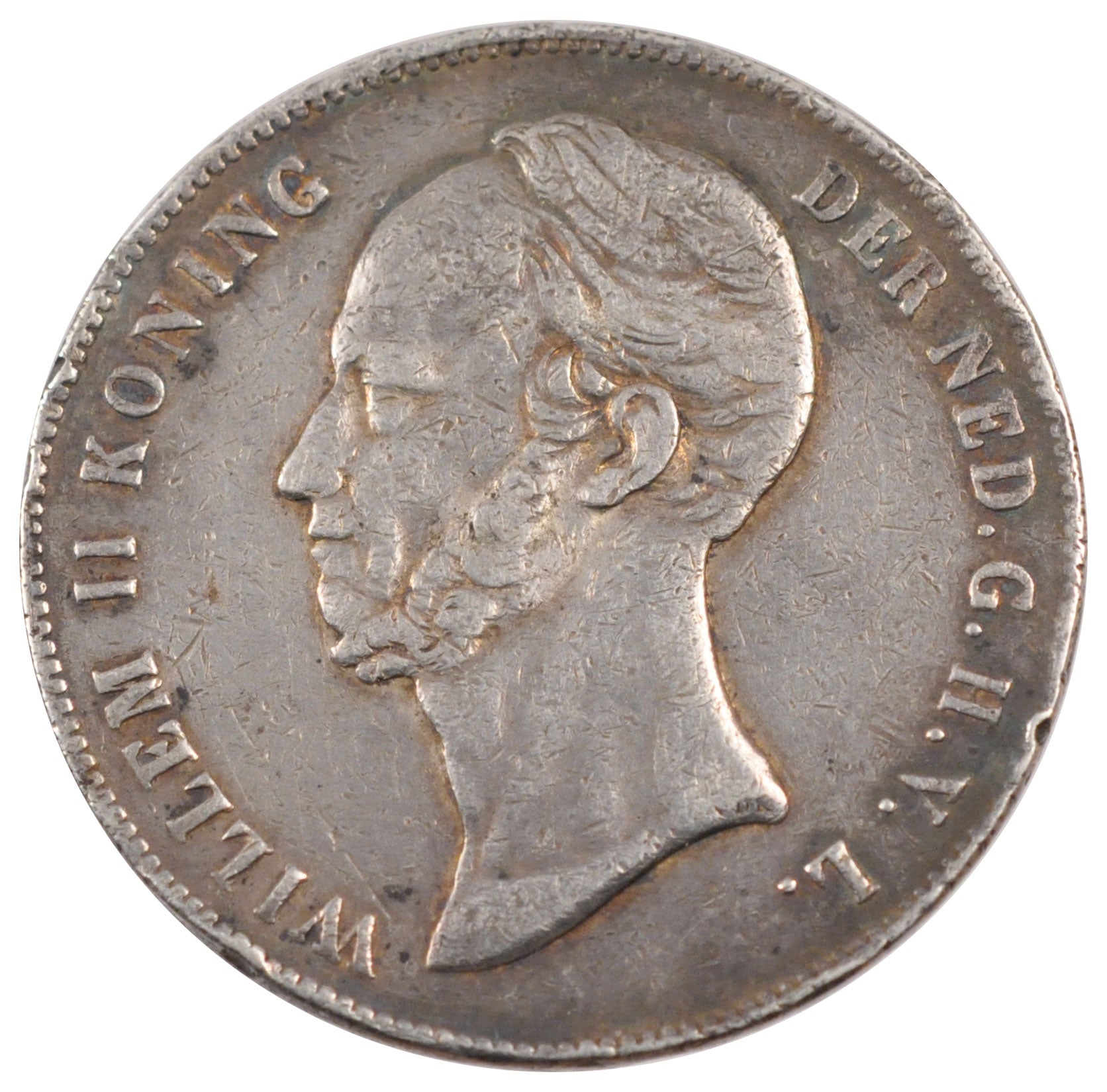 Netherlands, 2 1/2 Gulden, 1848, KM #69, VF(20-25), Silver, 24.66