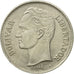 Moneta, Venezuela, Bolivar, 1989, BB+, Acciaio ricoperto in nichel, KM:52a.2