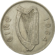 Munten, REPUBLIEK IERLAND, 1/2 Crown, 1964, ZF, Copper-nickel, KM:16a