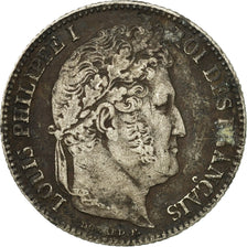 Moneda, Francia, Louis-Philippe, Franc, 1834, Lille, BC+, Plata, KM:748.13