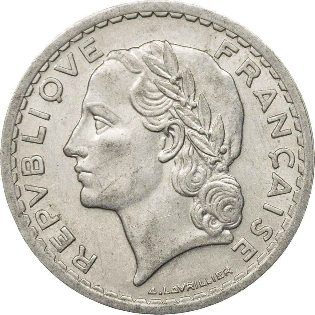 Coin, France, Lavrillier, 5 Francs, 1946, Beaumont - Le Roger, EF(40-45)