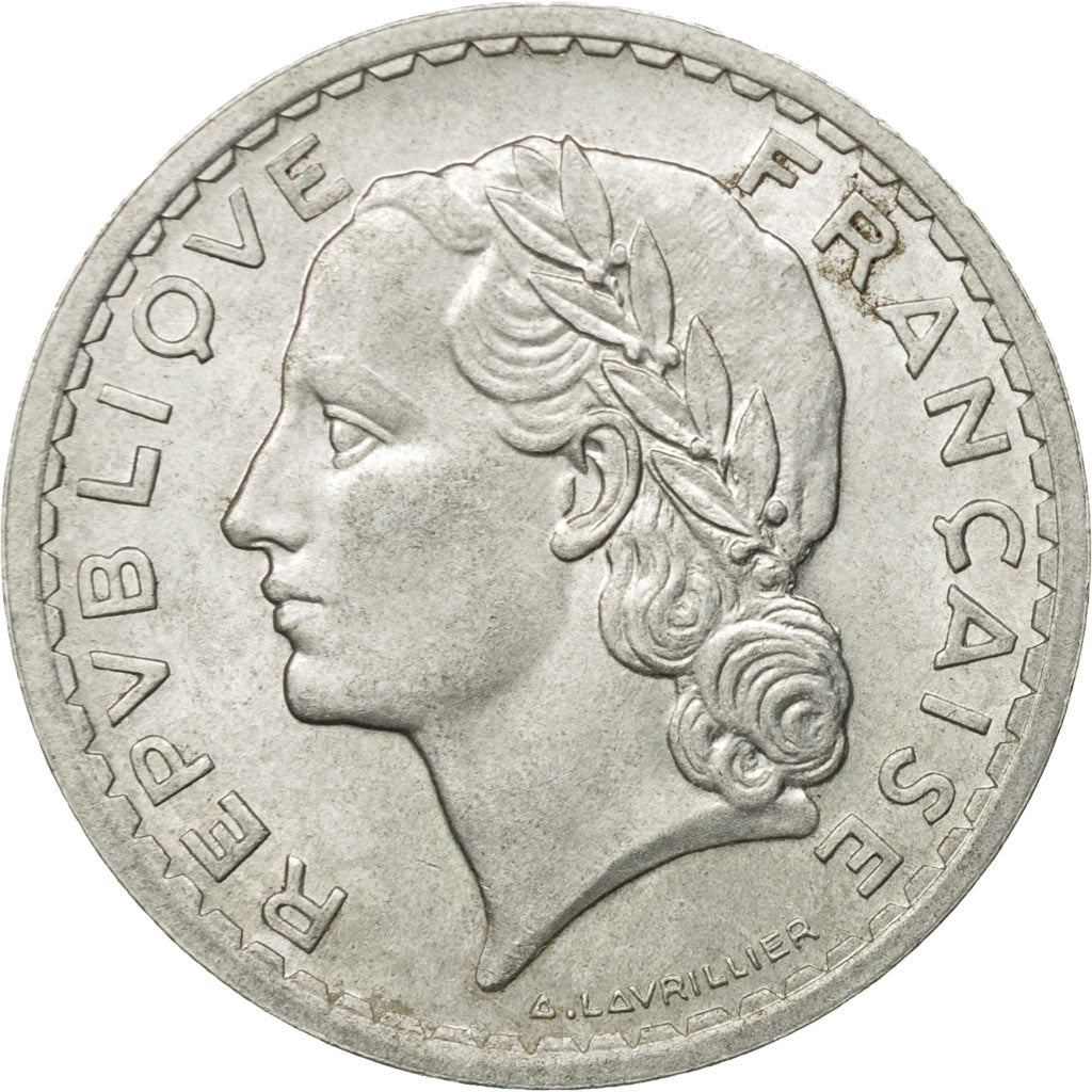 Coin, France, Lavrillier, 5 Francs, 1947, Beaumont - Le Roger, AU(50-53)