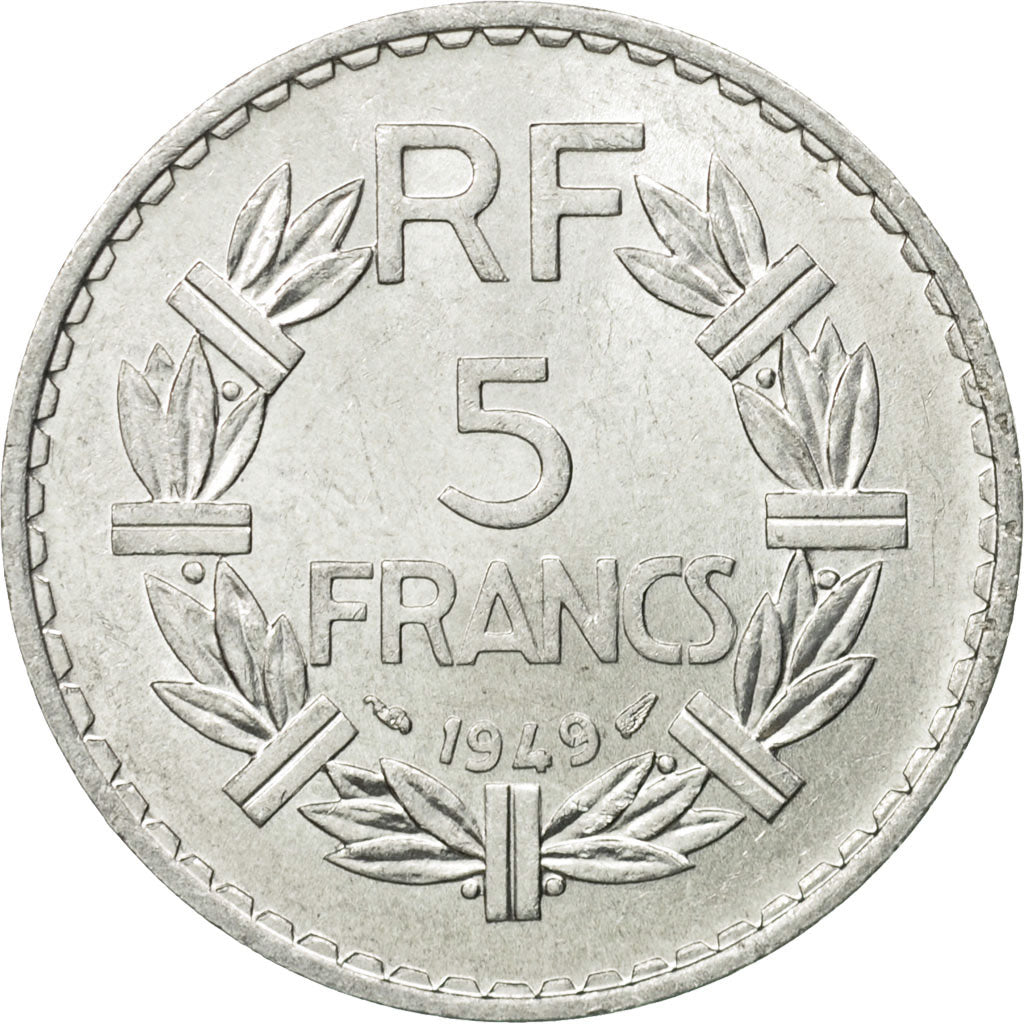 Monnaie, France, Lavrillier, 5 Francs, 1949, Paris, SUP, Aluminium