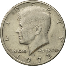 Coin, United States, Kennedy Half Dollar, Half Dollar, 1972, U.S. Mint, Denver