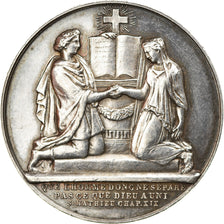 France, Medal, Noces, Mariage, Religion, 1894, AU(55-58), Silver