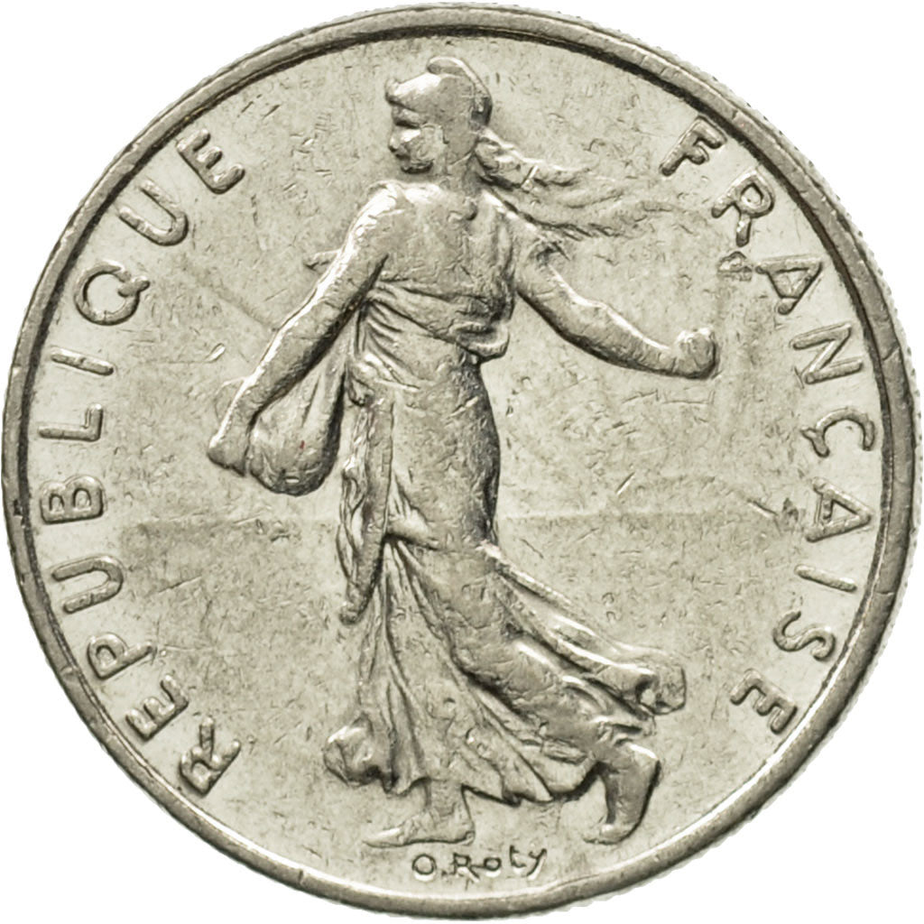 Coin, France, Semeuse, 1/2 Franc, 1993, AU(55-58), Nickel, KM:931.2, Gadoury:429