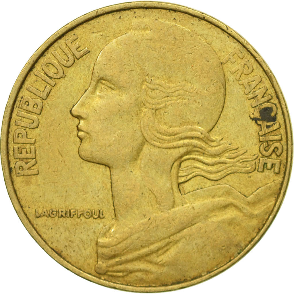 Coin, France, Marianne, 20 Centimes, 1977, Paris, VF(20-25), Aluminum-Bronze
