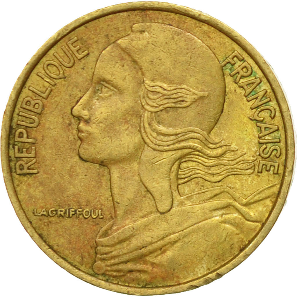Coin, France, Marianne, 5 Centimes, 1975, Paris, VF(20-25), Aluminum-Bronze