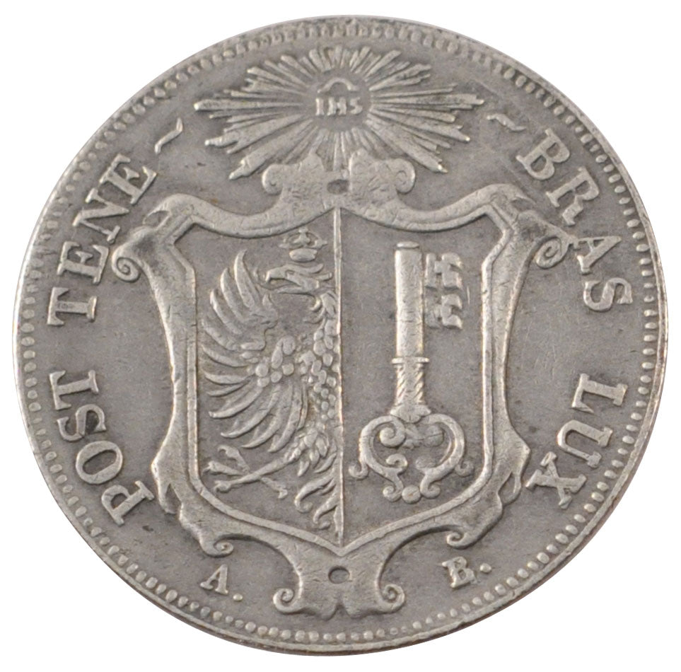 SWISS CANTONS, 10 Centimes, 1847, Genève, KM #134a, EF(40-45), Silver, 2.56