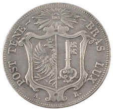 SWISS CANTONS, 10 Centimes, 1847, Genève, KM #134a, EF(40-45), Silver, 2.56