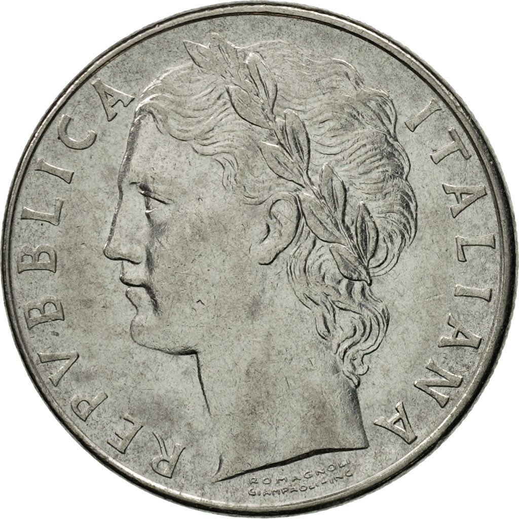 Moneda, Italia, 100 Lire, 1976, Rome, MBC+, Acero inoxidable, KM:96.1