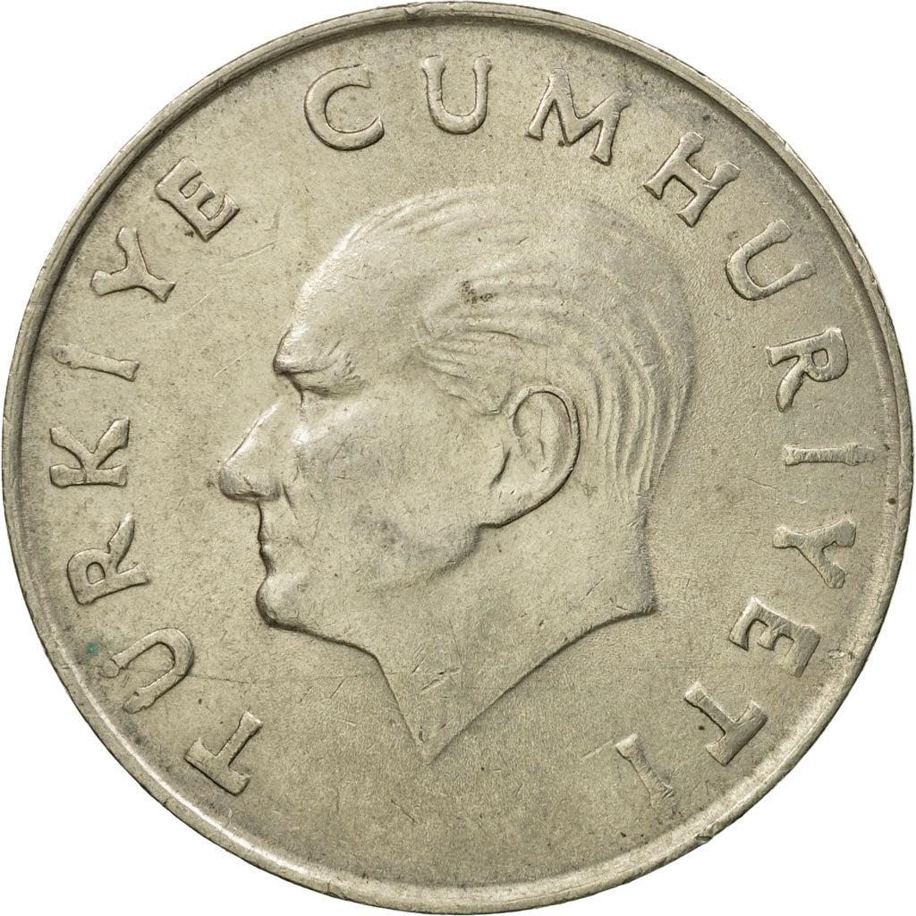 Coin, Turkey, 100 Lira, 1987, AU(50-53), Copper-Nickel-Zinc, KM:967