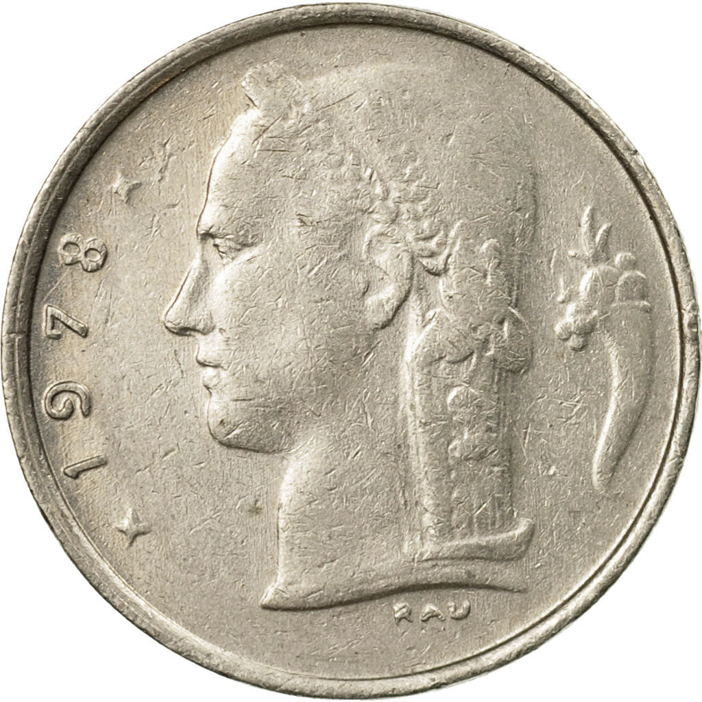 Moneta, Belgia, Franc, 1978, Brussels, EF(40-45), Miedź-Nikiel, KM:142.1