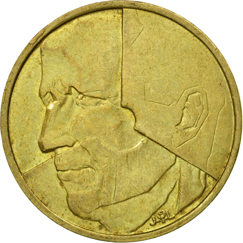 Coin, Belgium, 5 Francs, 5 Frank, 1986, Brussels, EF(40-45), Brass Or
